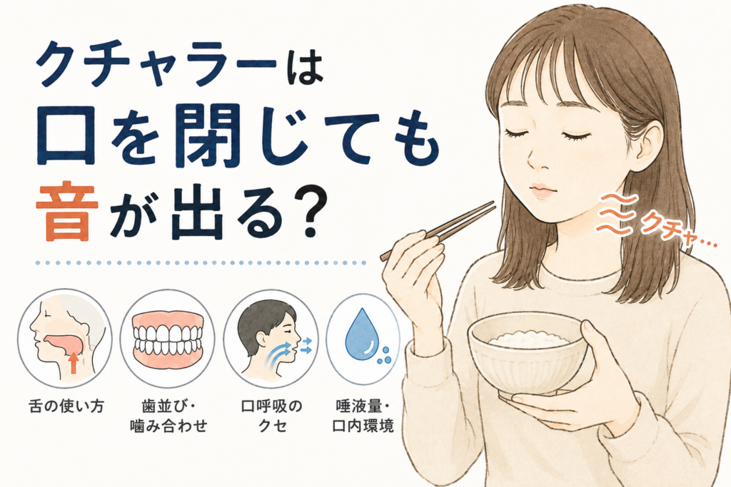 クチャラー口を閉じても