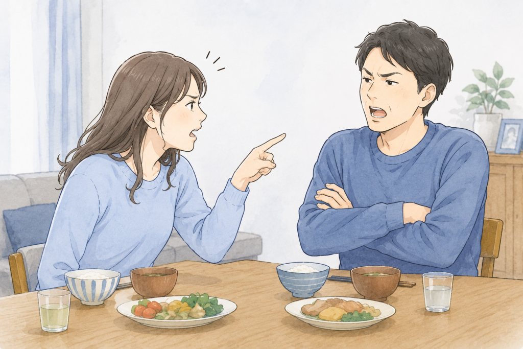 旦那のクチャラーでけんか