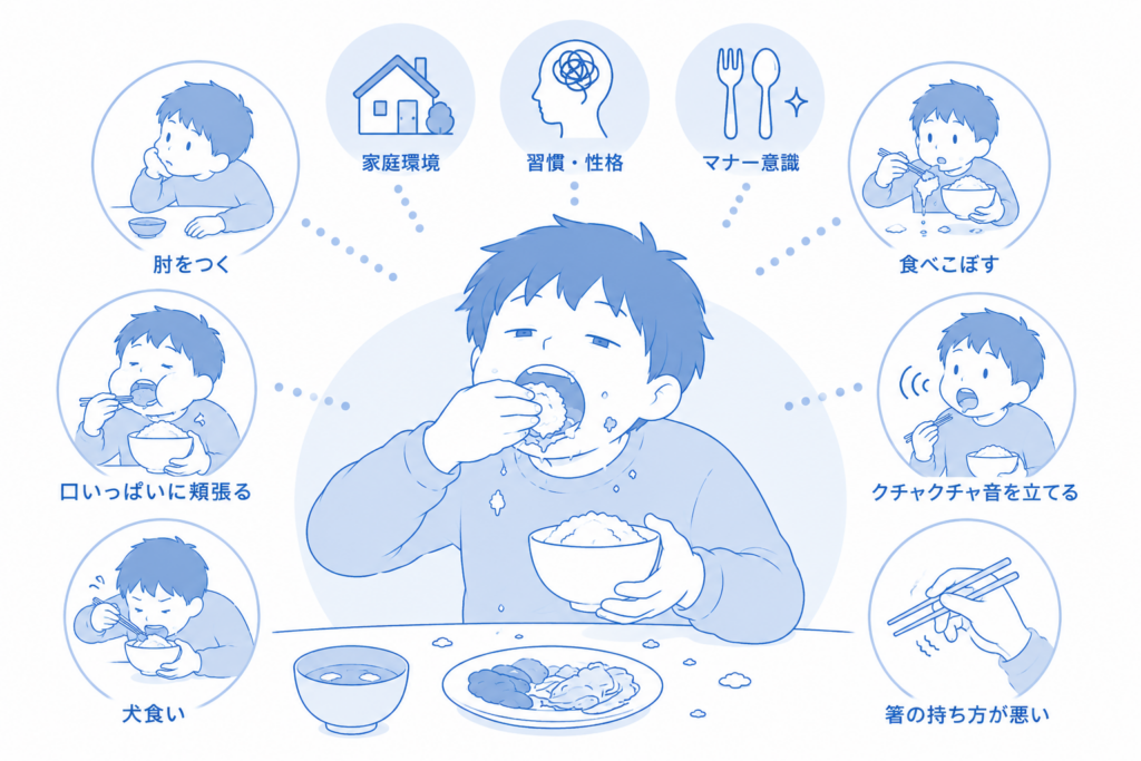 食べ方が汚い人の特徴